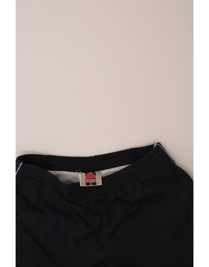 KAPPA Mens Sport Shorts Large  Navy Blue Polyamide Vintage Kappa and Second-Hand Kappa from Messina Hembry 