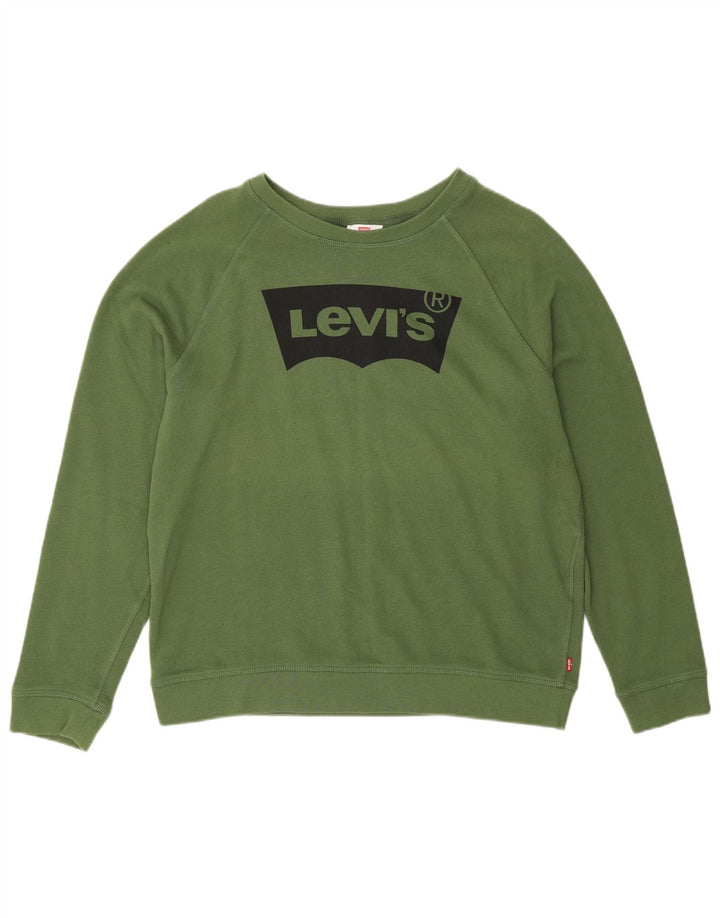 Levi's Sweat-Shirt Graphique Femme UK 18 XL Vert