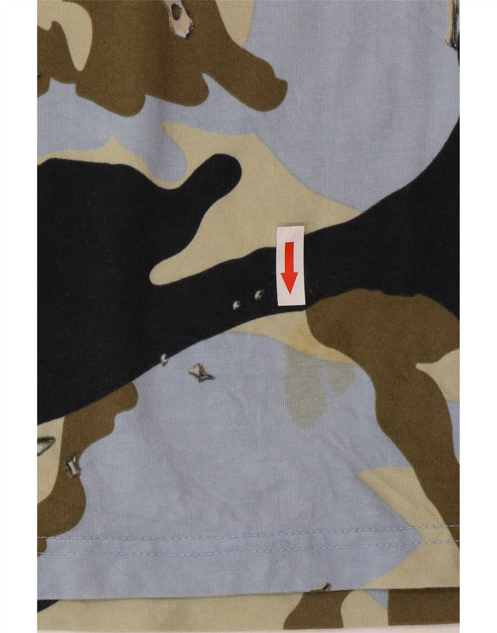 Adidas T-Shirt Homme Top Medium Multicolore Camouflage Coton
