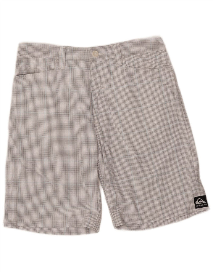 Quiksilver Short Cargo Homme W32 Grand Carreau Blanc Polyester