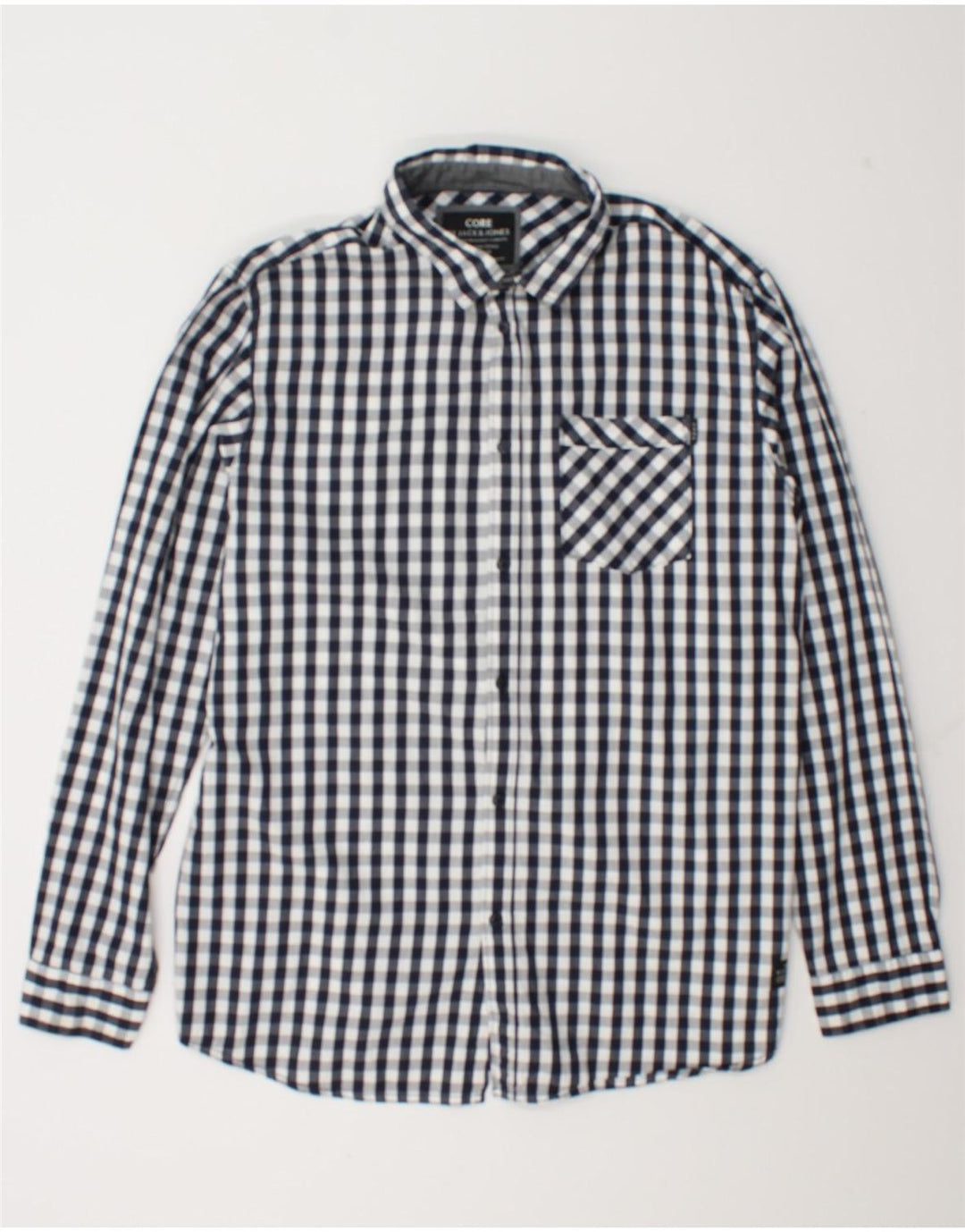 Jack & Jones Chemise Homme 2XL Bleu Marine Vichy Coton