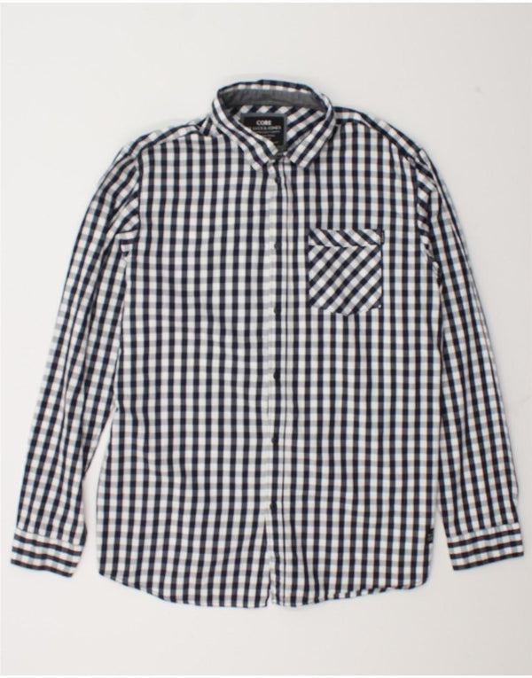 Jack & Jones Chemise Homme 2XL Bleu Marine Vichy Coton