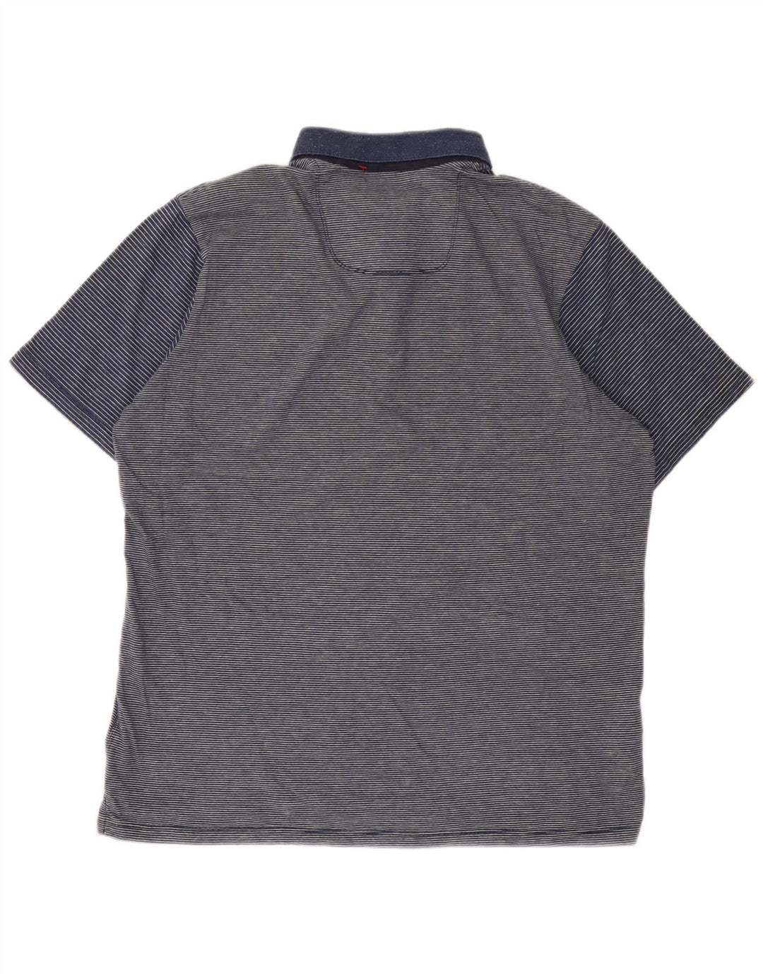 Tommy Bahama Polo Homme Bleu Marine Moyen à Fines Rayures Coton