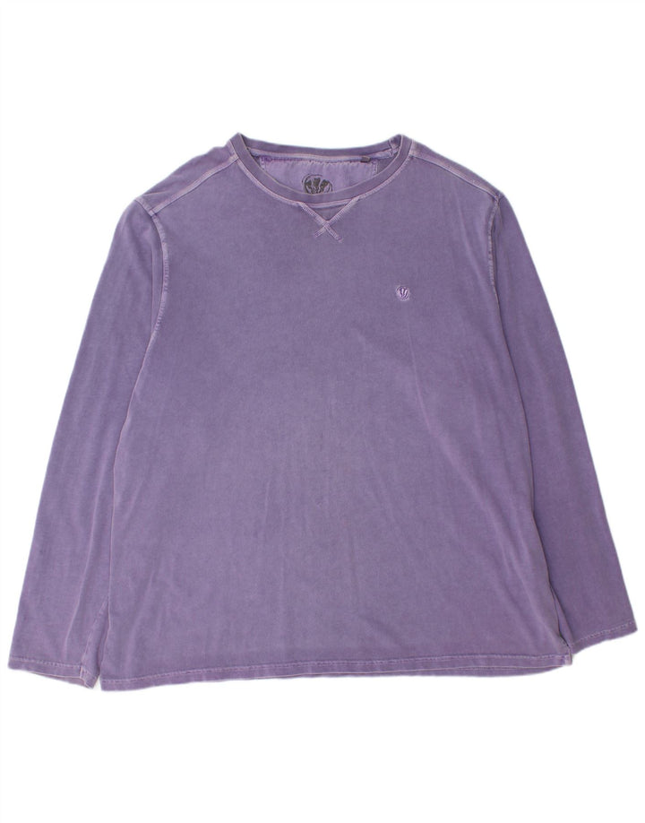 Fat Face Haut Homme Manches Longues 2XL Violet Coton