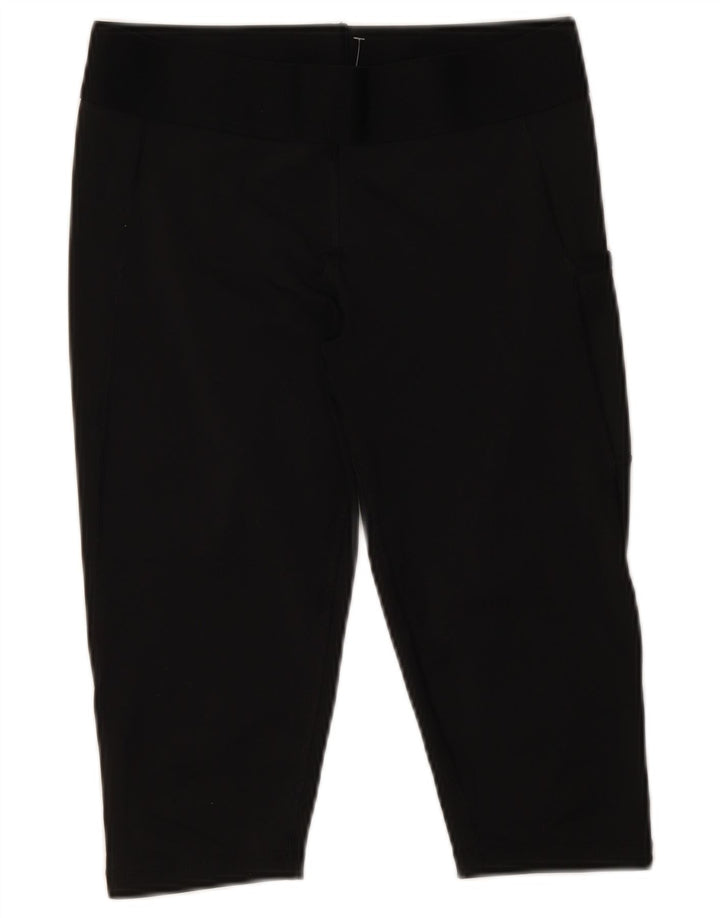 ADIDAS Legging Capri graphique pour femme UK 12/14 Noir moyen