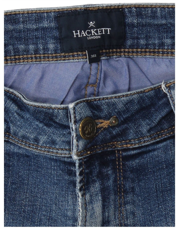 Hackett Jean Slim Homme W36 L33 Bleu Coton