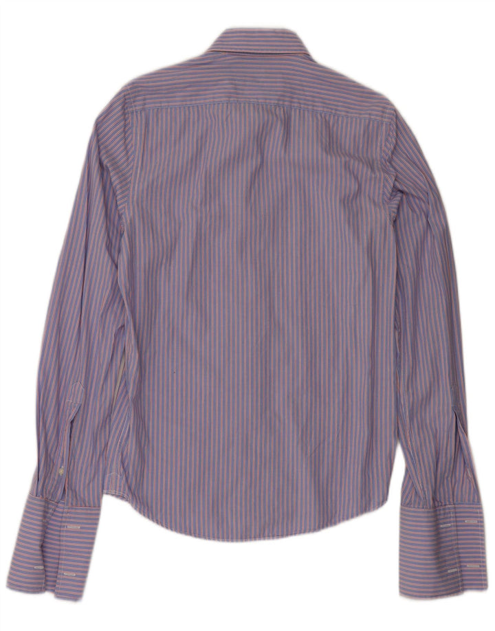 Jack Wills Chemise formelle pour homme en coton rayé bleu petit