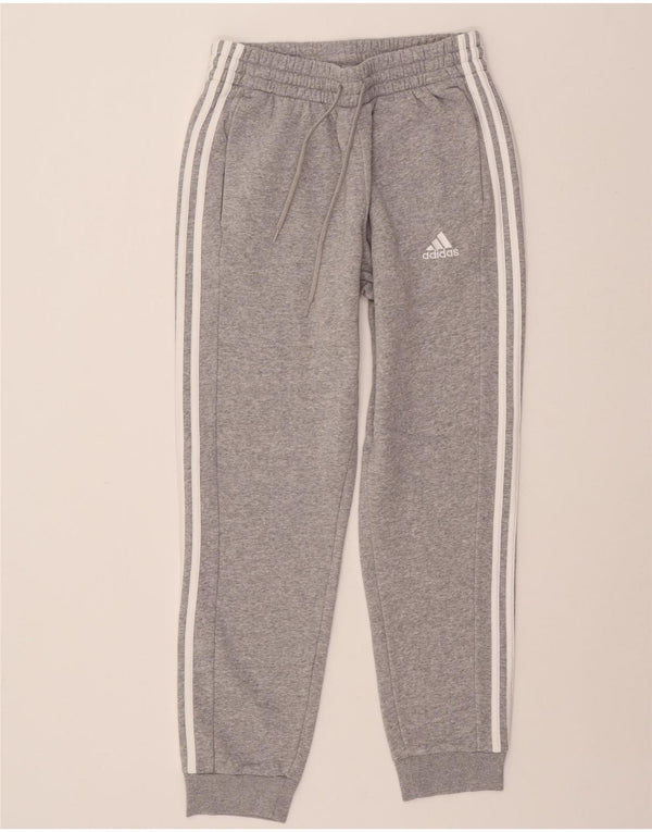ADIDAS Pantalon de survêtement pour femme Joggers UK 14 Gris moyen Coton