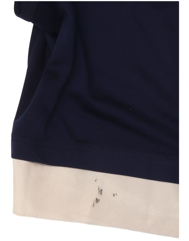 Adidas Short de sport graphique pour homme en polyester color block Bleu marine Taille L