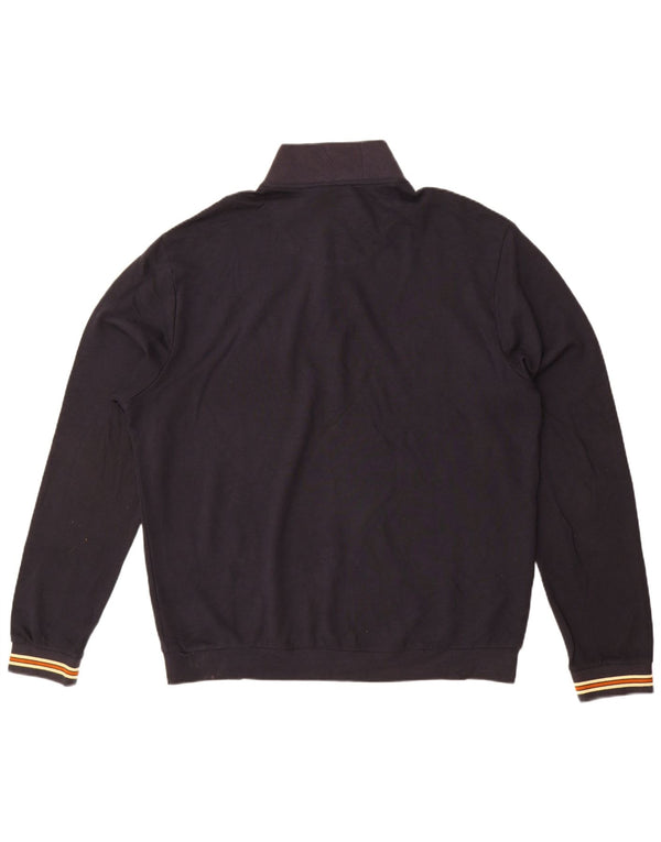 Farah Pull à col boutonné pour homme Coupe moderne 2XL Bleu marine en coton