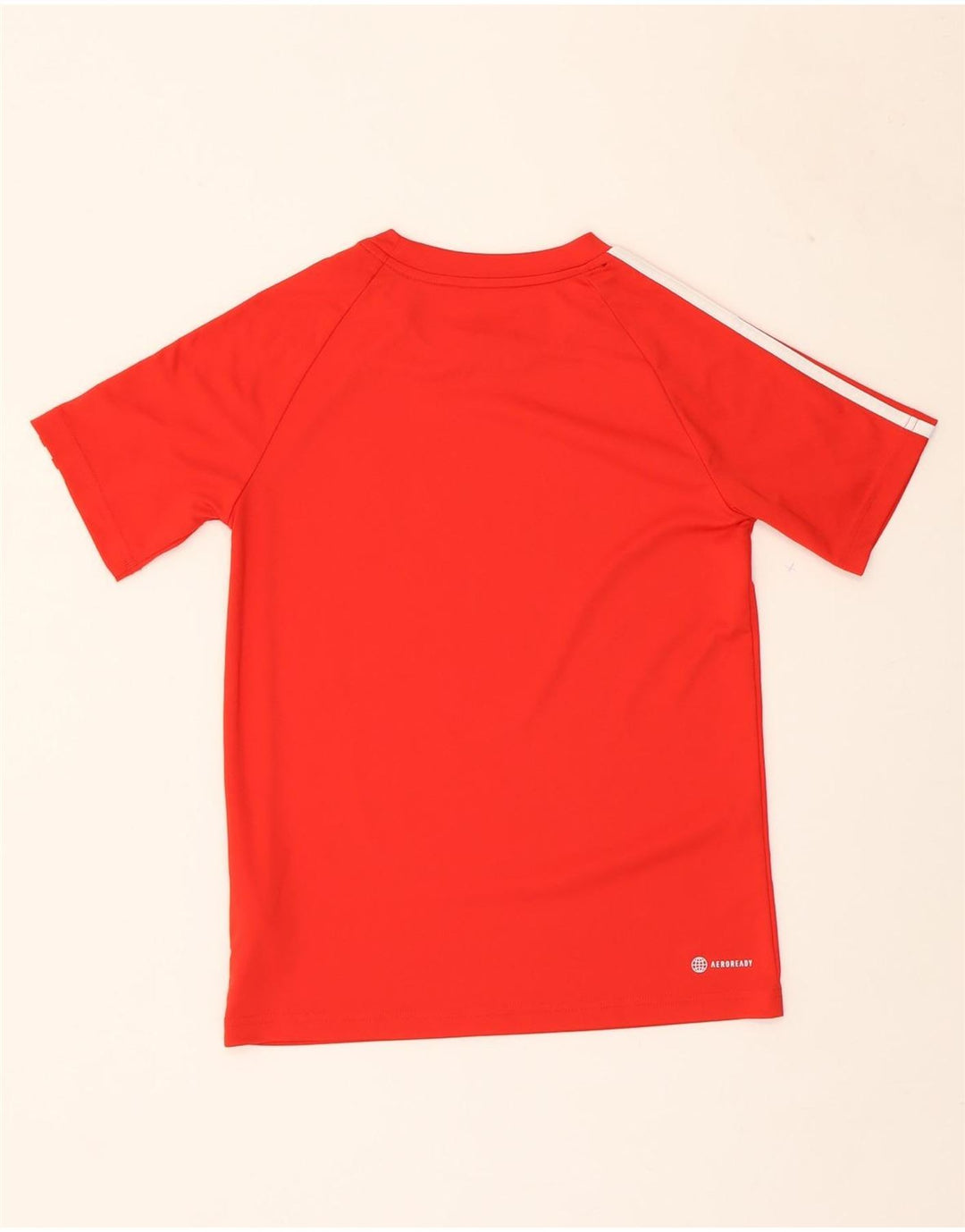 ADIDAS Boys Aeroready T-Shirt Top 11-12 Years Red Polyester Vintage Adidas and Second-Hand Adidas from Messina Hembry 