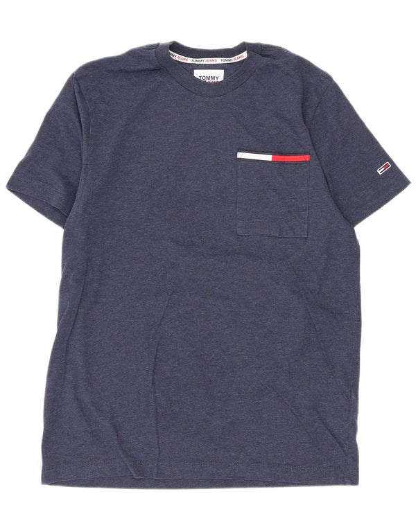 Tommy Hilfiger T-Shirt Homme Haut Petit Bleu Marine Coton
