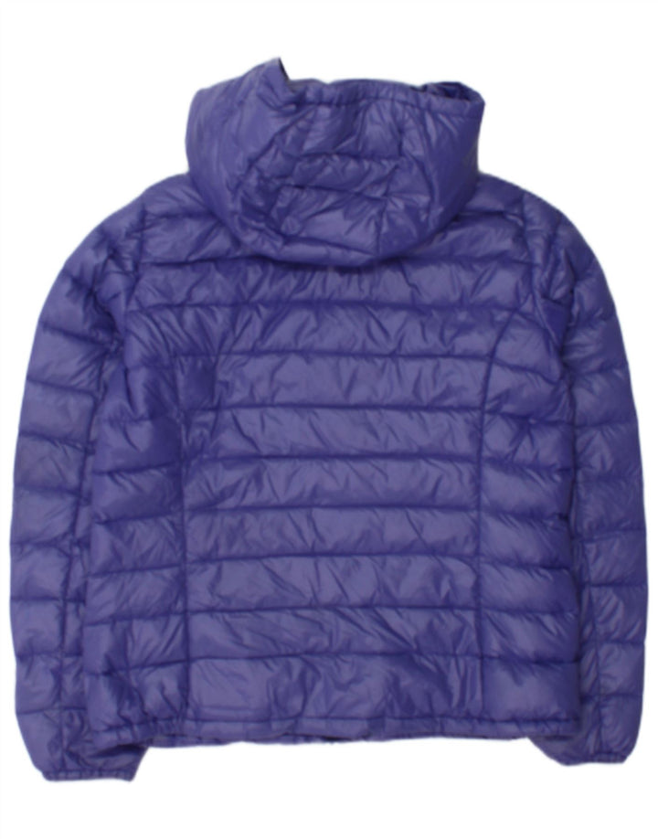 Benetton Veste matelassée à capuche pour femme UK 14 Large Violet