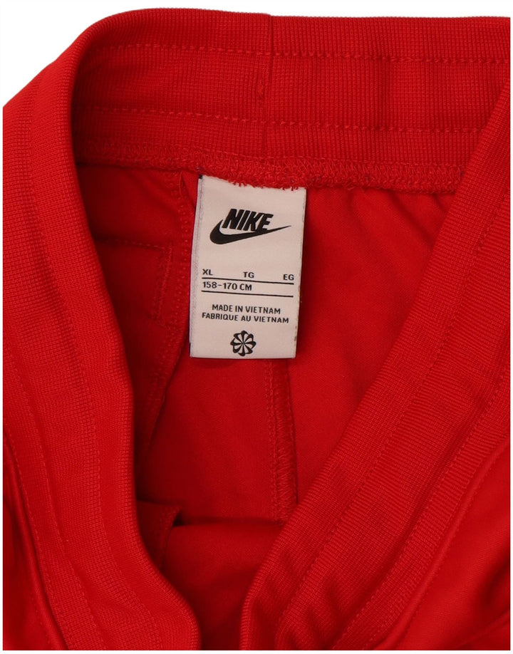 NIKE Pantalon de survêtement garçon 13-14 ans XL Rouge Colourblock Polyester