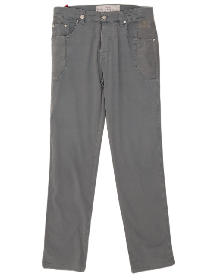 Nicwave Pantalon décontracté slim pour homme IT 48 Medium W32 L32 Gris Coton