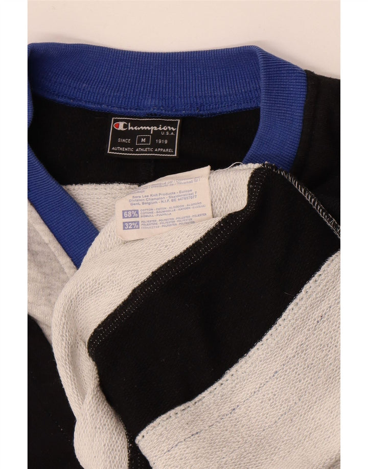 CHAMPION Sweat-Shirt Graphique Coupe Ample Homme Gris Moyen Colorblock