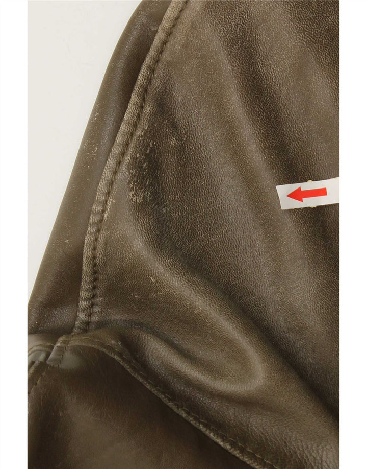 Veste en cuir Bomber homme vintage UK 38 Kaki moyen