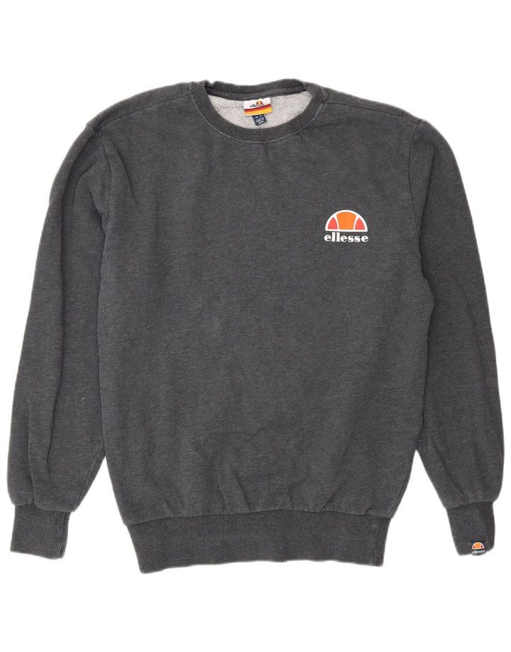 Ellesse Sweatshirt Jumper Small Gris Coton Homme