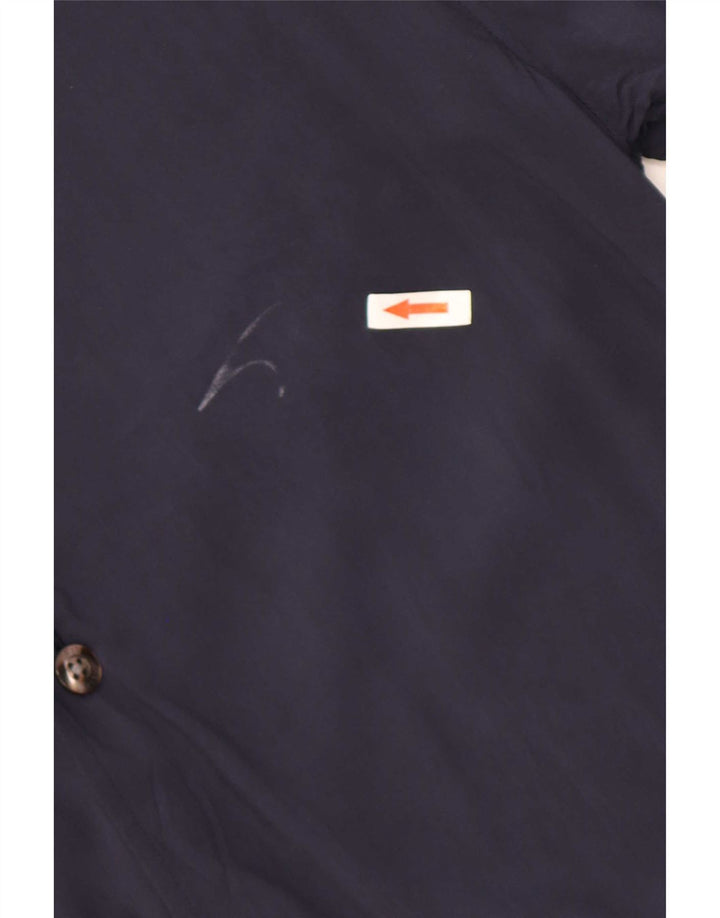 Reiss Chemise à Manches Courtes Homme Bleu Marine Moyen Viscose
