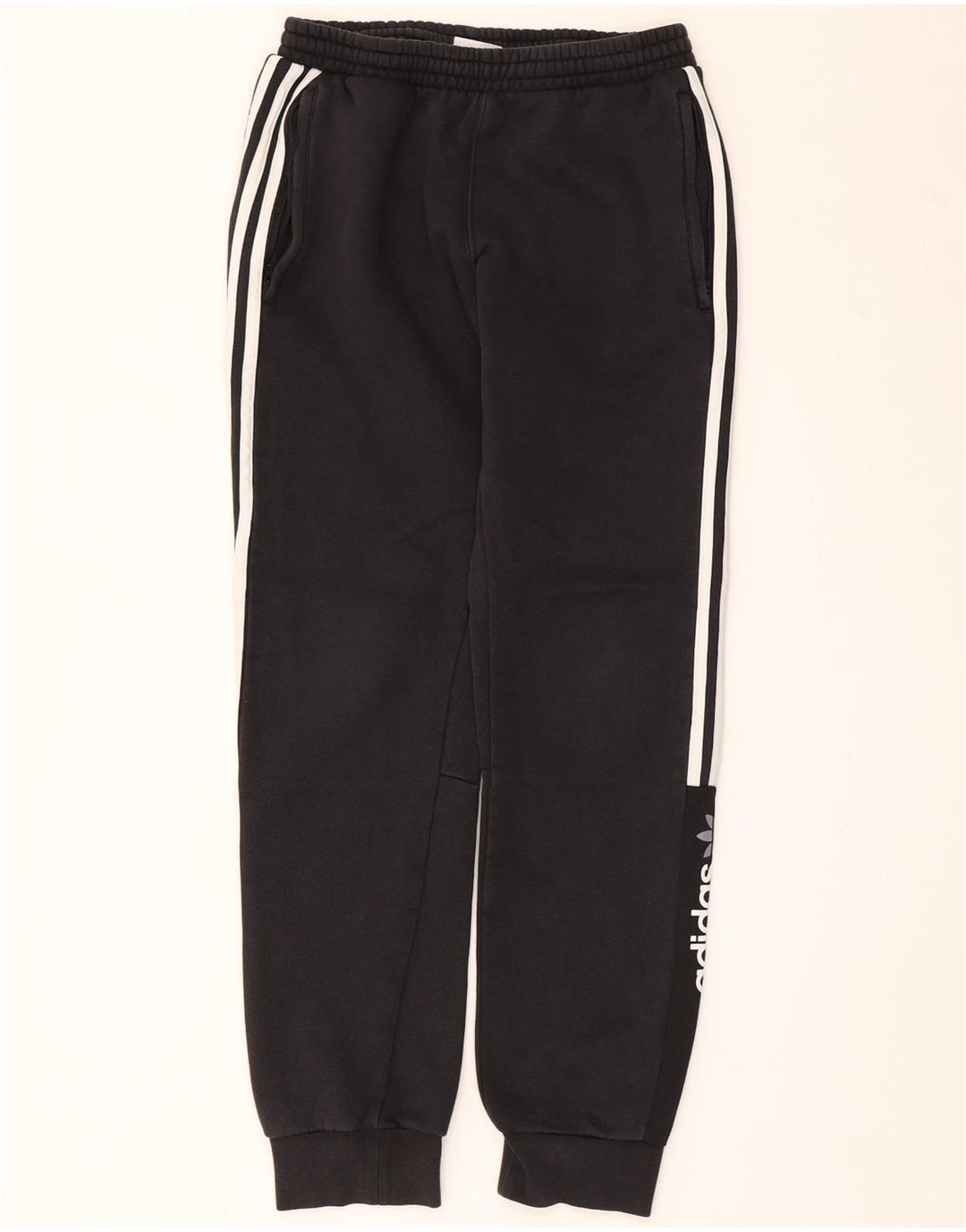 Adidas Pantalon de survêtement graphique pour homme en coton noir Taille S