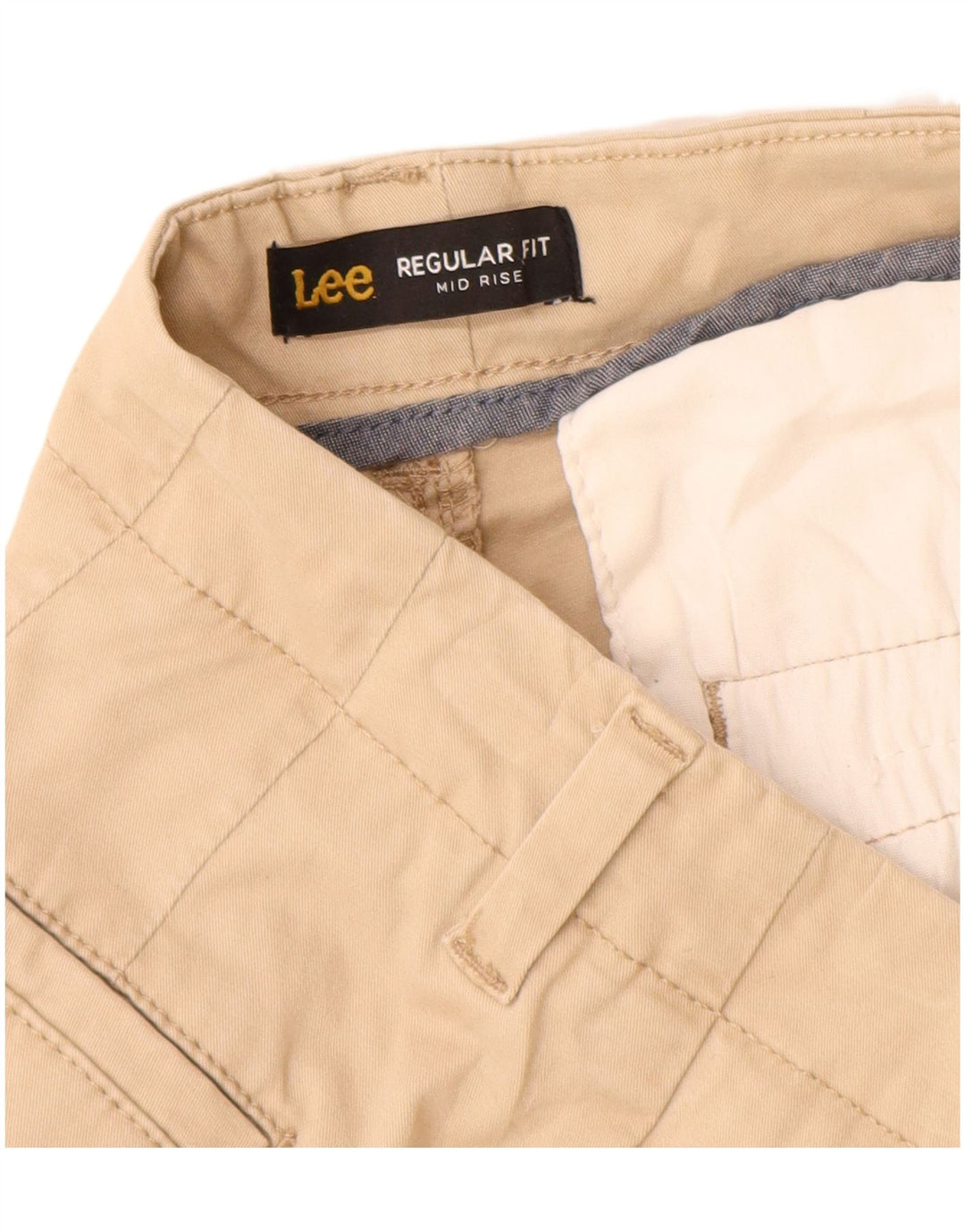 Lee Short décontracté taille moyenne pour femme US 6 Medium W28 en coton beige