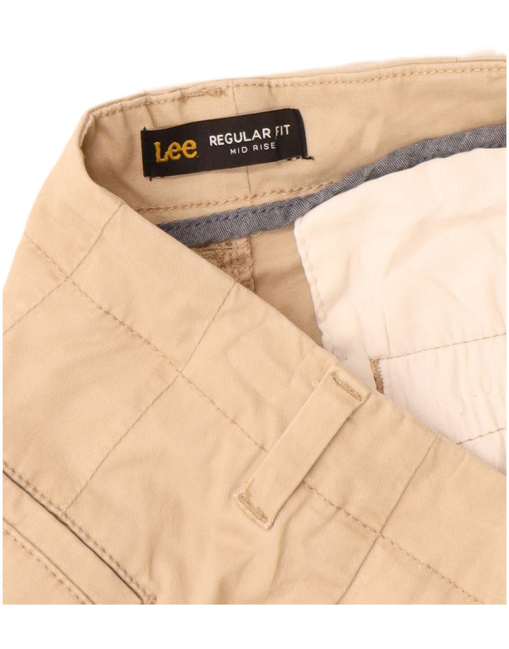 Lee Short décontracté taille moyenne pour femme US 6 Medium W28 en coton beige