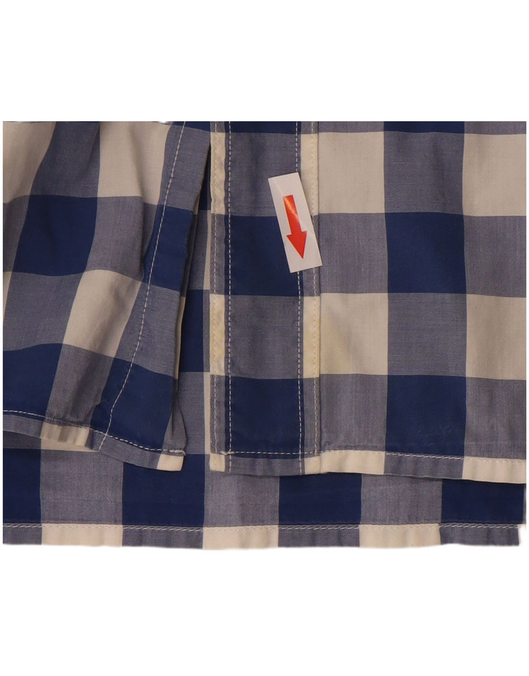 Levi's Chemise à Manches Courtes Coupe Standard Homme Bleu Moyen Vichy Coton