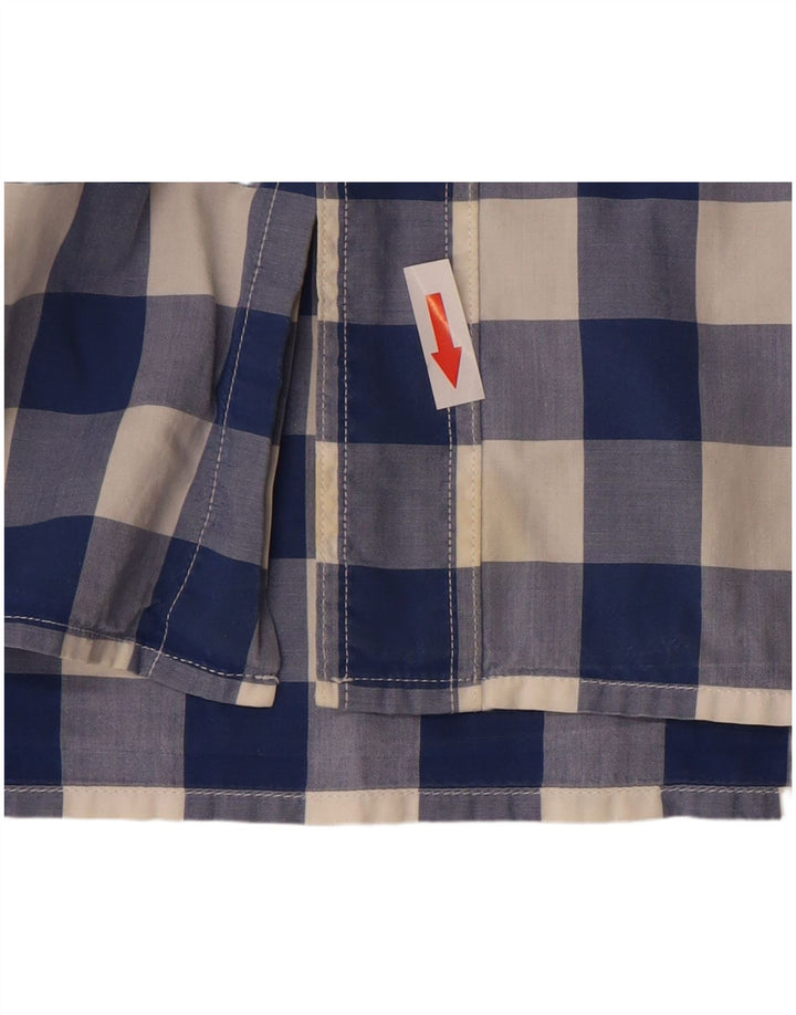 Levi's Chemise à Manches Courtes Coupe Standard Homme Bleu Moyen Vichy Coton