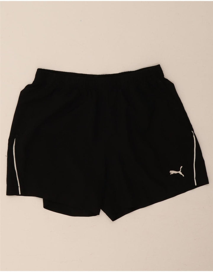 PUMA Short de sport pour hommes, grand, noir, polyester