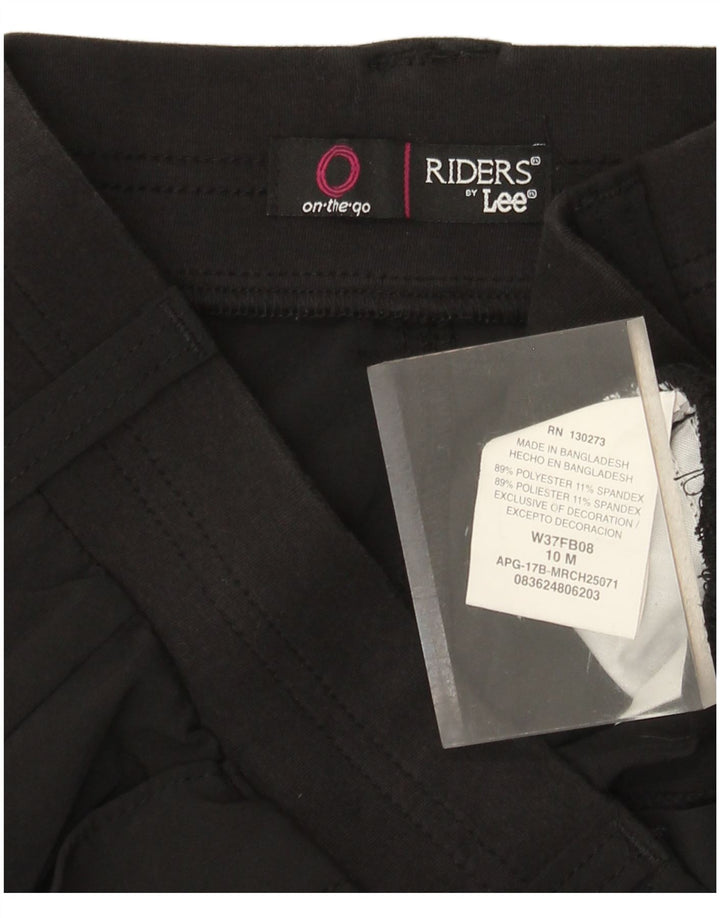 LEE Short cargo taille haute Riders pour femme US 10 Large W30 Noir Polyester
