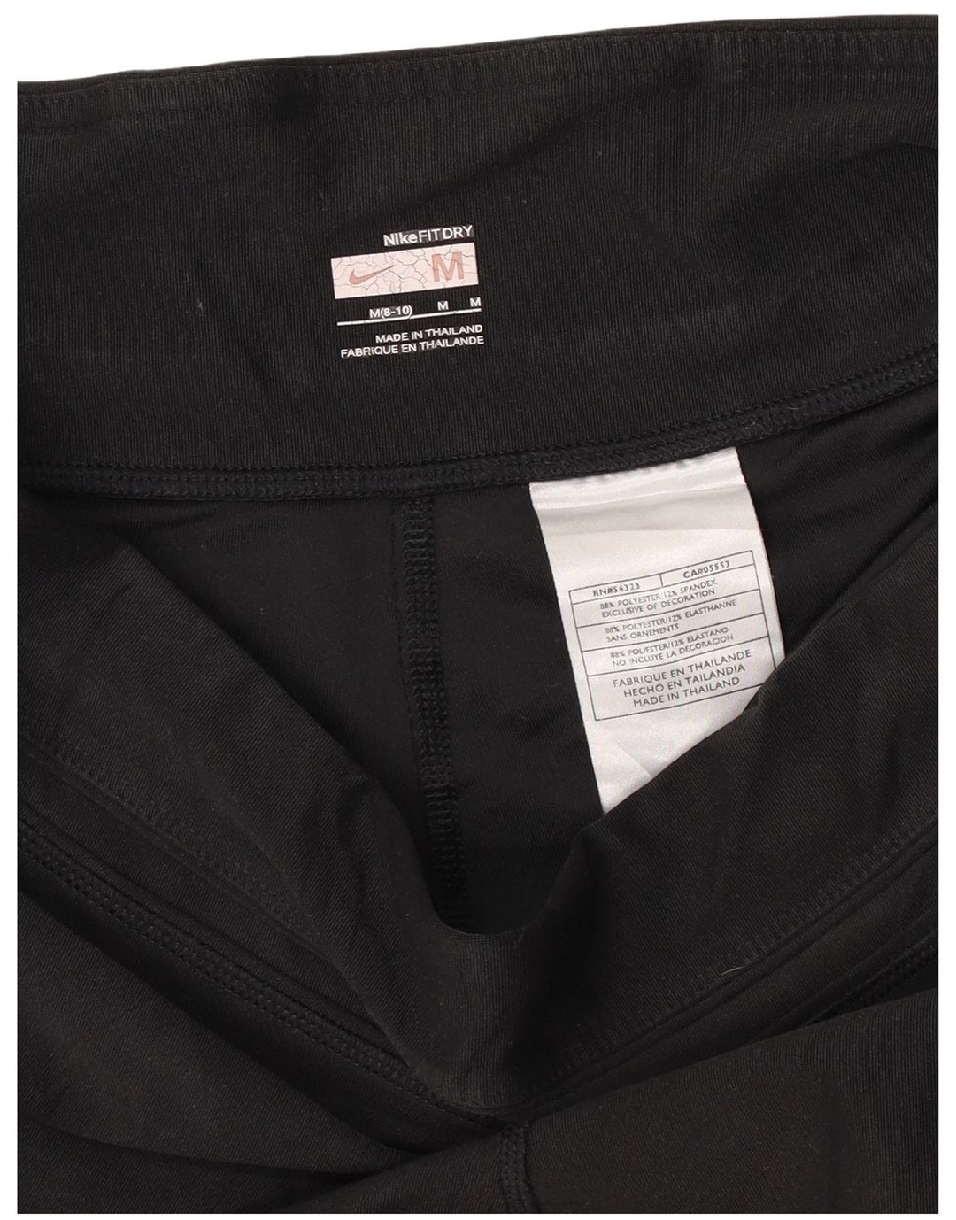 Nike Legging Capri Dri Fit pour femme US 8/10 Noir moyen Polyester