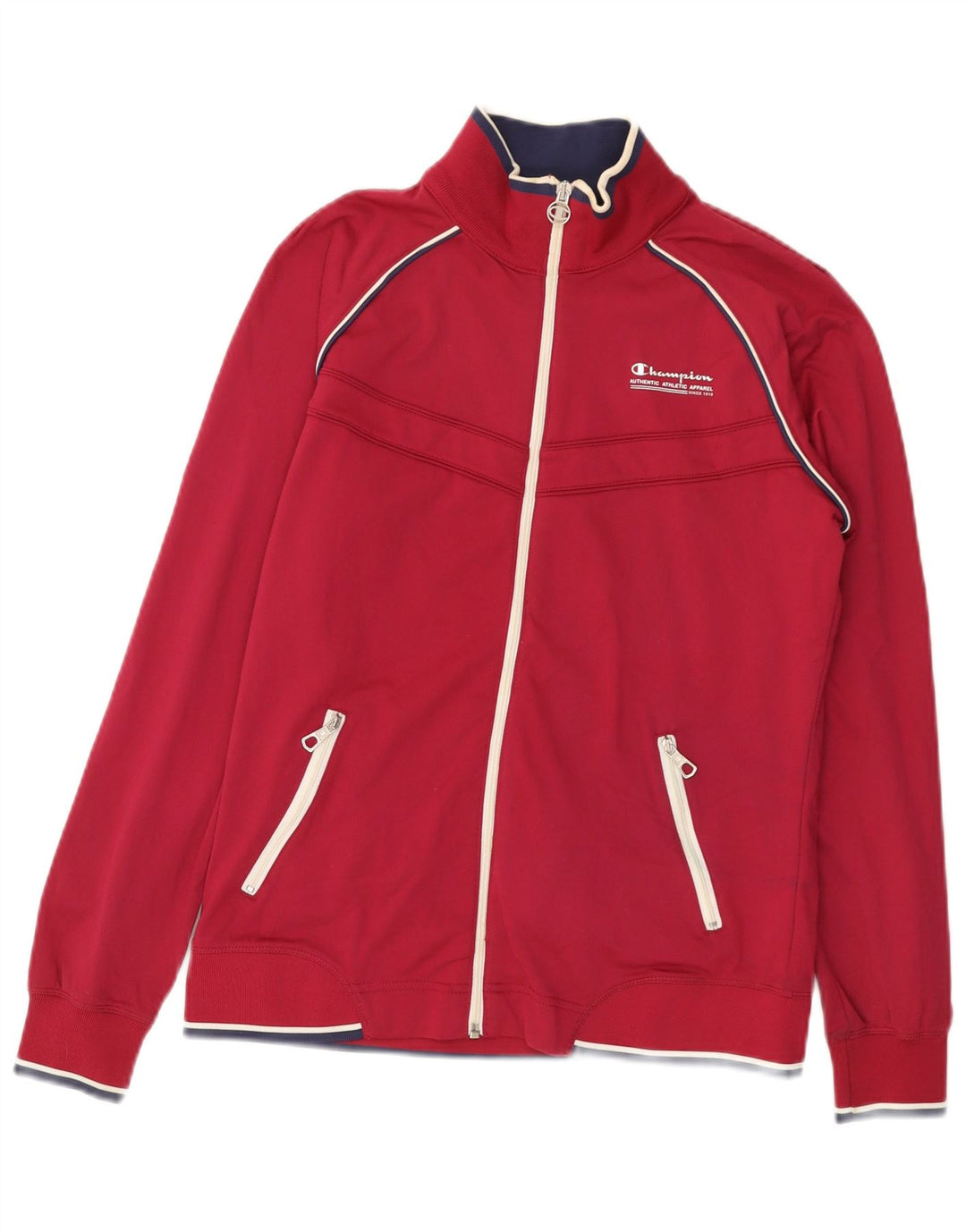 CHAMPION Veste de survêtement Heritage Fit pour femme UK 14 Large Rouge