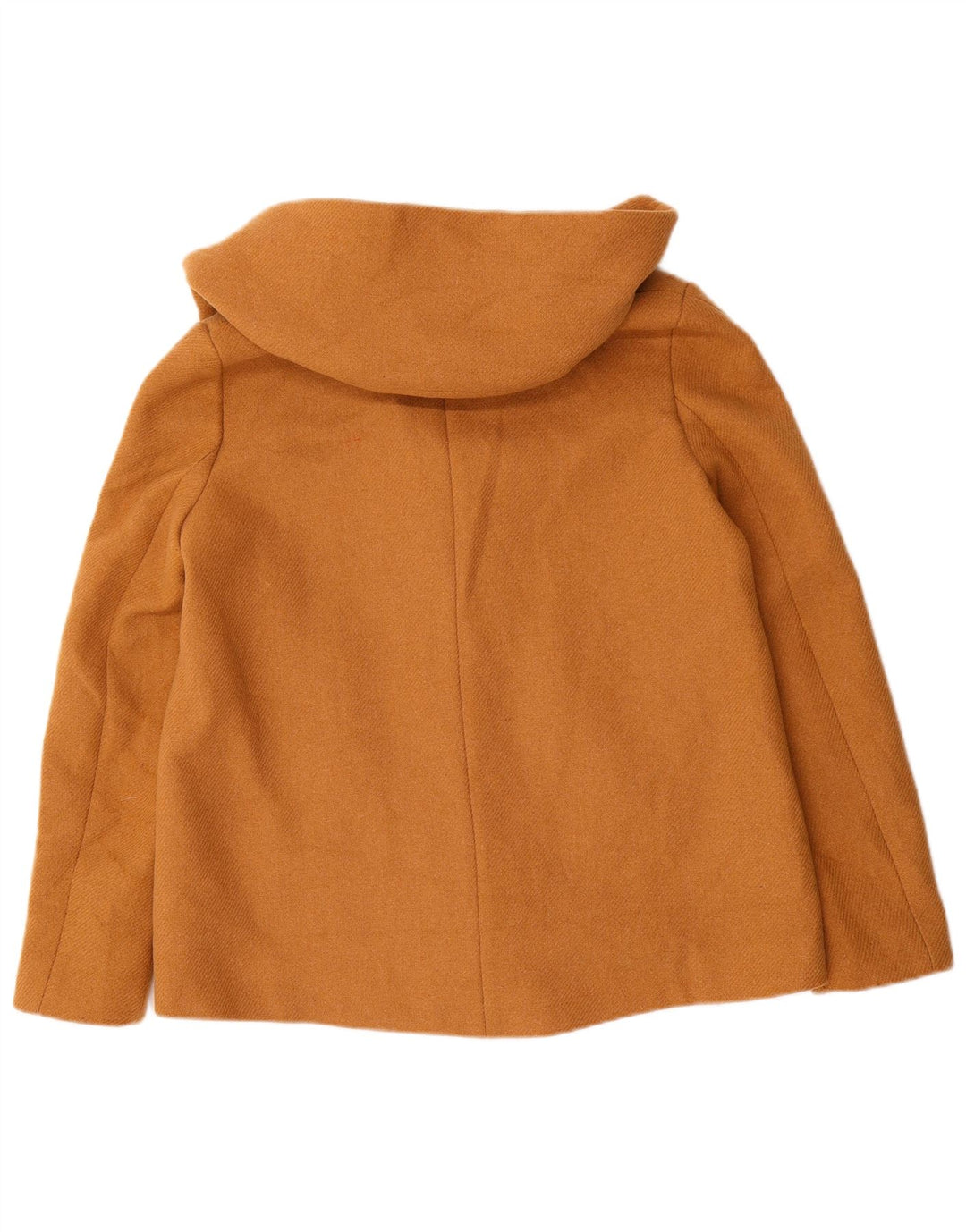 Zara Veste bomber à capuche pour femme UK 10 Petit Marron Polyester