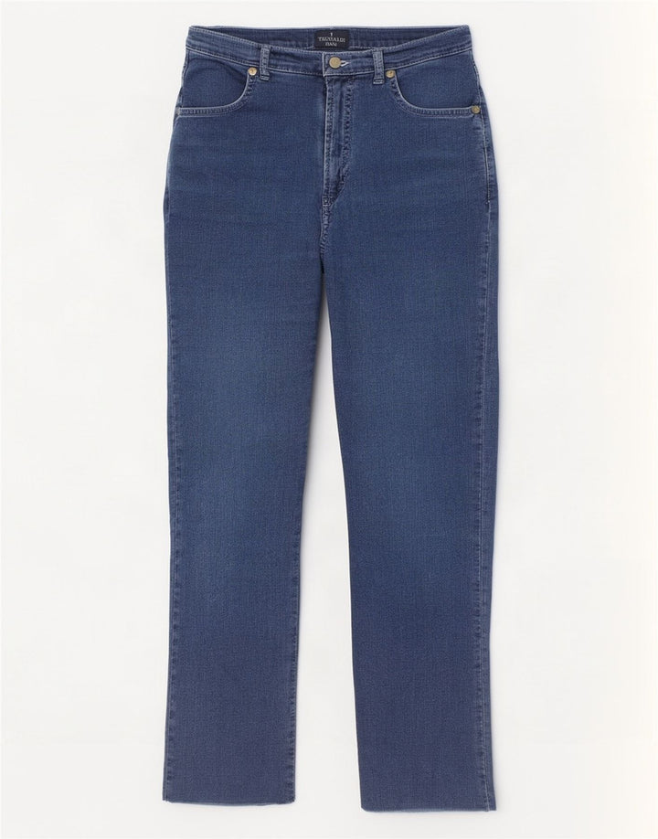 Trussardi Femme Jean Droit W25 L26 Bleu