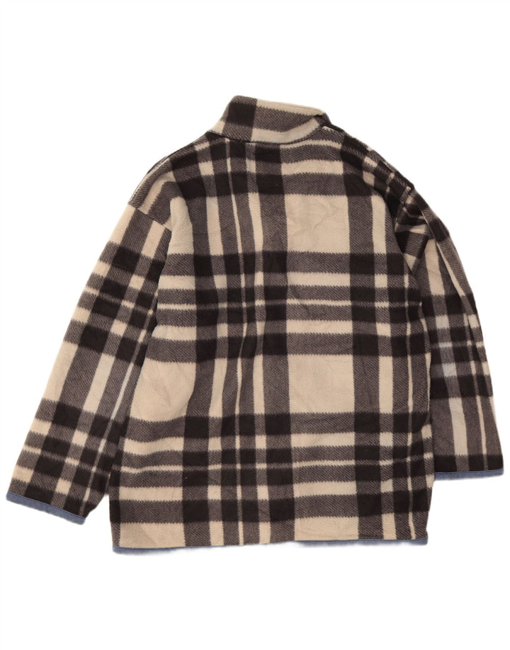 Rip Curl Veste polaire pour homme UK 40 Large Beige Check Polyester