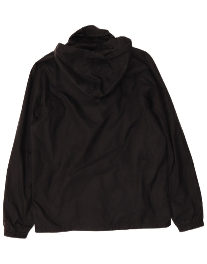 Adidas Veste de pluie à capuche pour homme UK 38 Medium Noir Polyamide