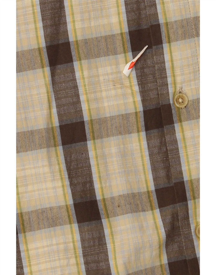 Marlboro Classics Chemise Homme XL Beige Carreaux Coton