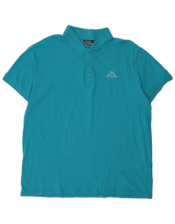 Kappa Polo Homme 2XL Bleu Coton