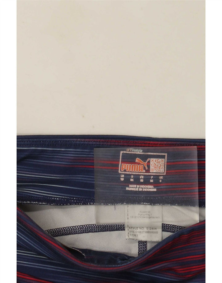 Puma Legging Capri Femme UK 8 Small Multicolore Rayé
