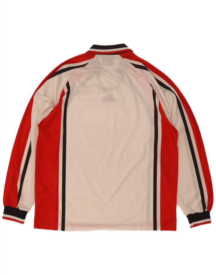 Kappa Homme Gara Top Manches Longues XL Blanc Colorblock Polyester