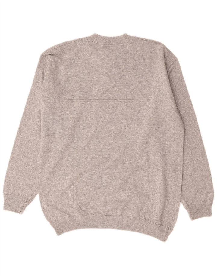 Roby Sweat-shirt graphique pour homme en coton gris moyen