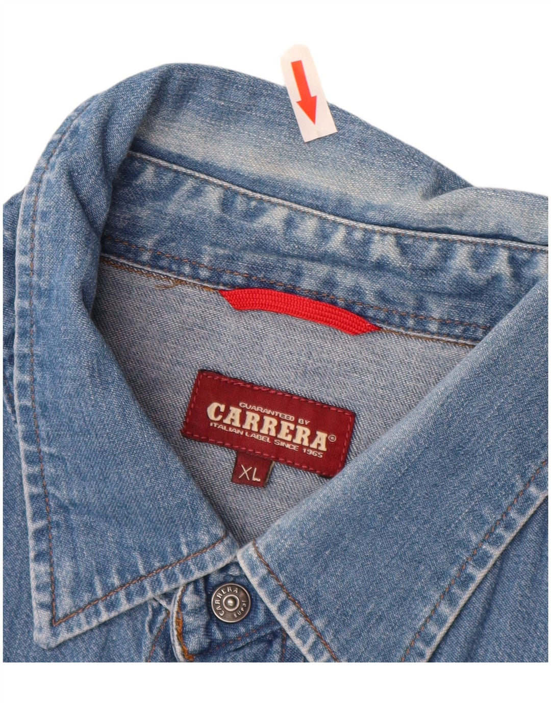CARRERA Chemise en Jean XL Bleu Coton Homme