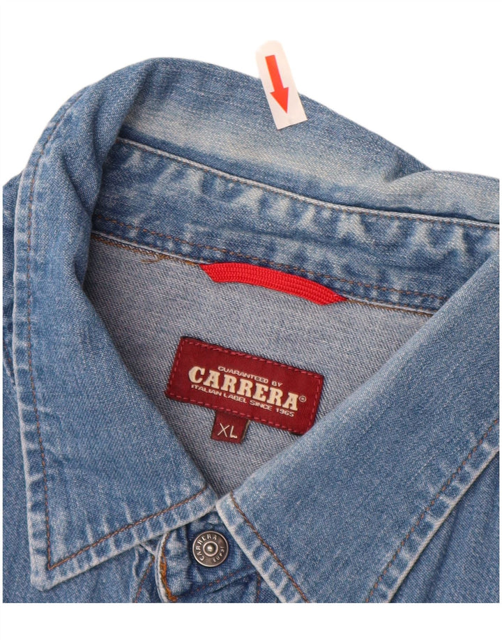 CARRERA Chemise en Jean XL Bleu Coton Homme