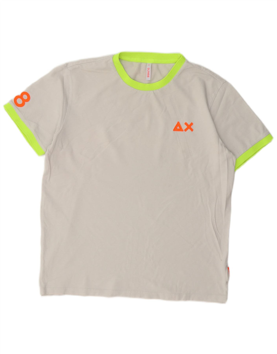 Sun68 T-shirt graphique pour homme 2XL Gris Coton