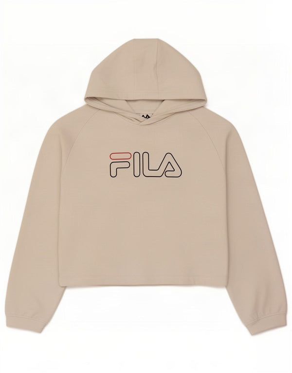 Fila Pull à capuche graphique fille 13-14 ans Blanc Coton