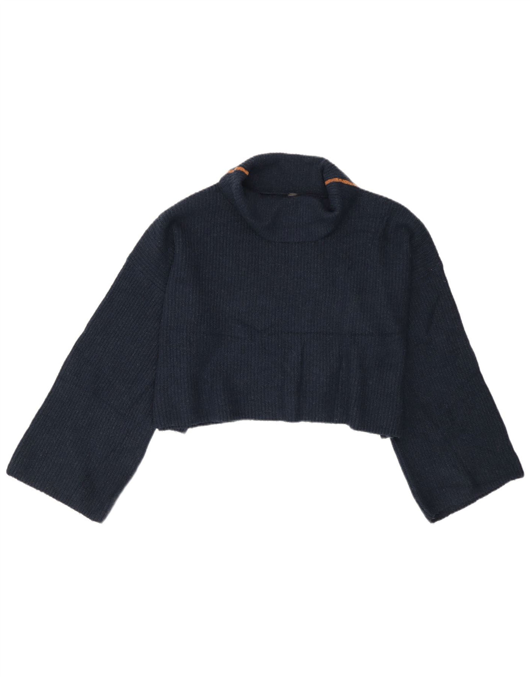 Topshop Pull surdimensionné à col roulé pour femme UK 12 Bleu marine moyen