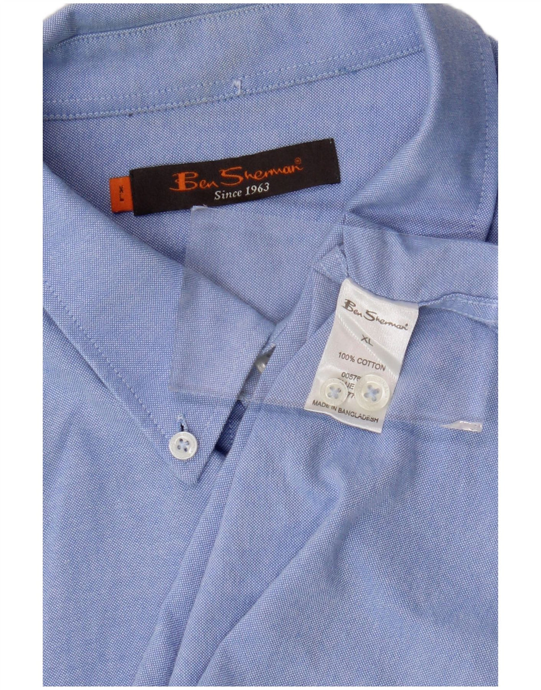 Ben Sherman Chemise Homme XL Bleu Coton