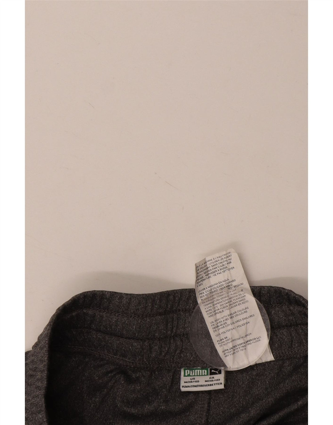 PUMA Short de sport garçon 10-11 ans Gris moyen Polyester