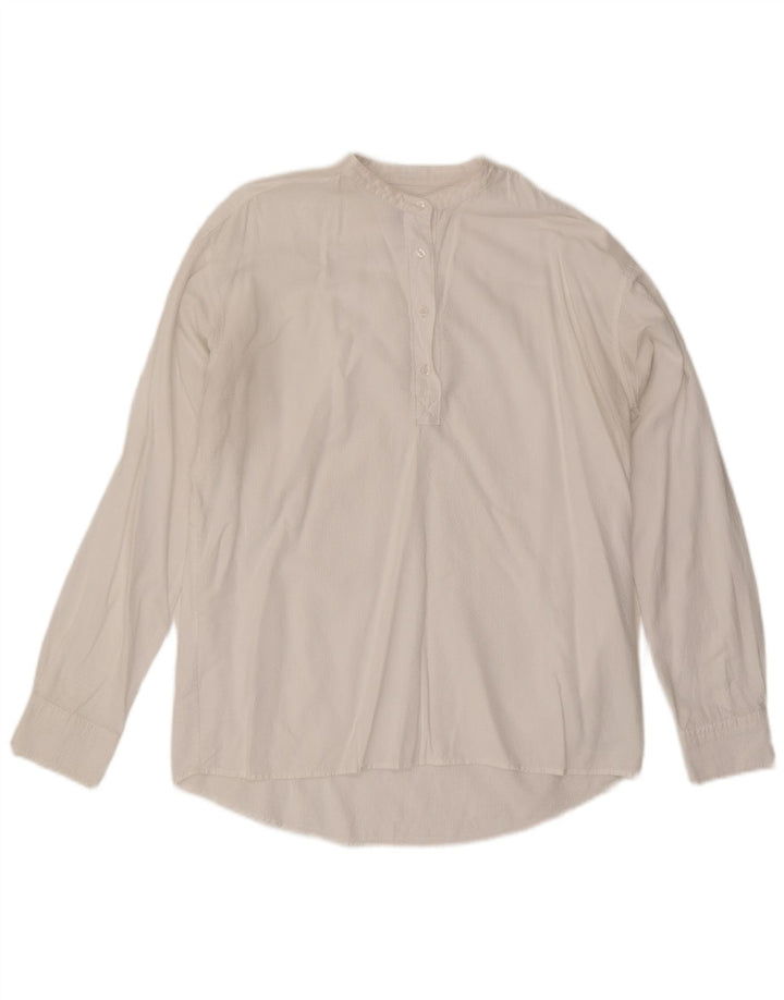Gant Chemise Pull Femme UK 14 Large Lycra Blanc