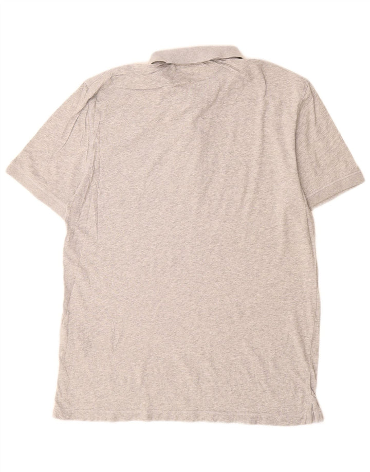 All Saints Polo Homme Large Gris Moucheté Coton